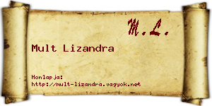 Mult Lizandra névjegykártya
